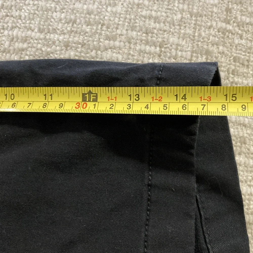 Roundtree & Yorke Men's Black Flat Front Chino Shorts‎ w/Stretch - SZ 30